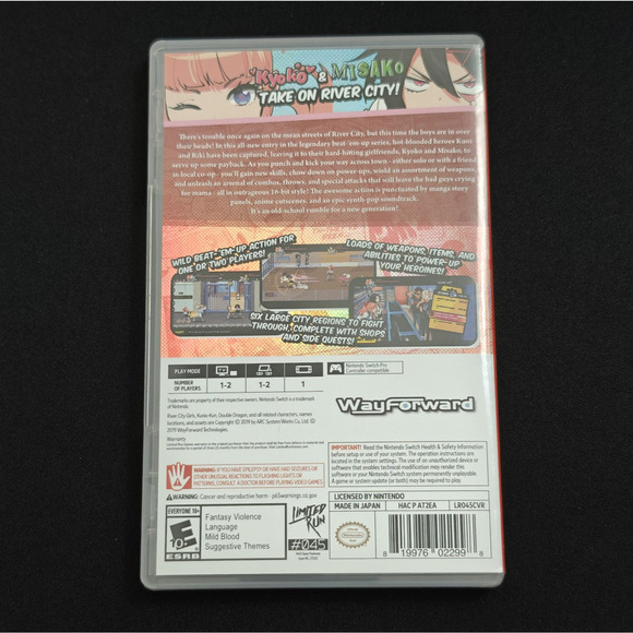 River City Girls Nintendo Switch Limited Run Games + CD Soundtrack Trading Card - Picture 3 of 13